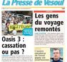 Revue de presse : La Presse de Vesoul du 14 janvier