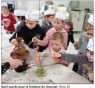 Revue de presse : Les enfants de l'accueil de loisirs jouent  aux apprentis chocolatiers