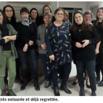 Revue de presse : Groupe scolaire : Pascale  Menigoz prend sa retraite