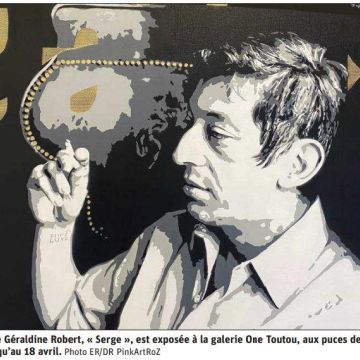 Revue de presse : L'hommage de l'artiste Pink'Art  RoZ à Serge Gainsbourg