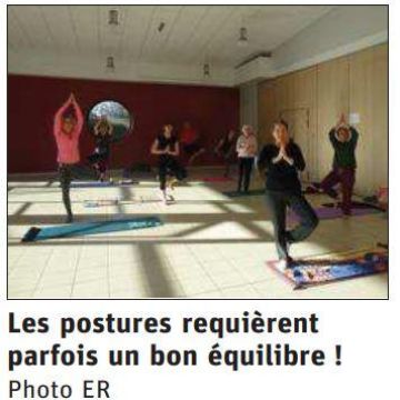 Revue de presse : Des cours de yoga avec Détente Pusey