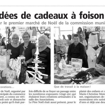 Revue de presse : Téléthon, Monument, Marché de Noël