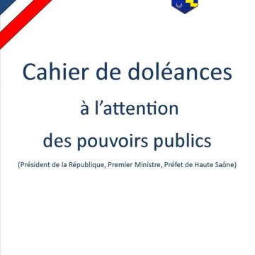 Le maire de Pusey ouvre un cahier de doléances