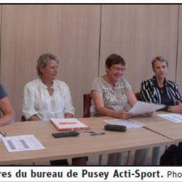 Revue de presse : Une équipe renouvelée  pour Pusey Acti-Sport