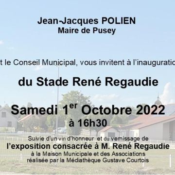 Inauguration du stade René Regaudie