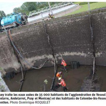 Revue de presse : Le centre des eaux usées en chantier