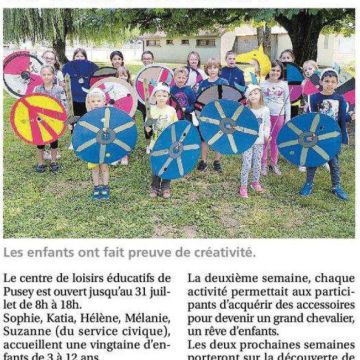 Revue de presse : Des grands chevaliers au centre de loisirs