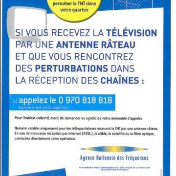 Risque de perturbations TV