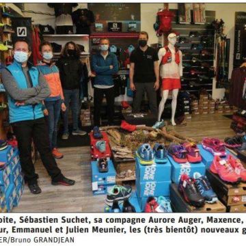 Revue de presse : Passage de relais au magasin Techni Sports, à Pusey