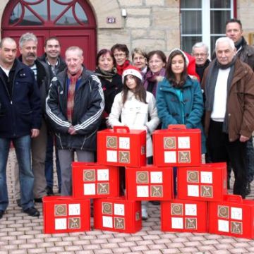 Distribution des colis de Noël