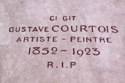 Rénovation de la tombe de Gustave Courtois