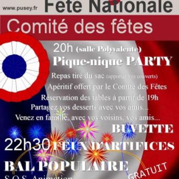 Festivités du 13 et 14 juillet