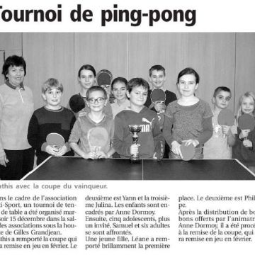 LPV 30/12/15 : Tournoi de ping pong