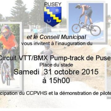 Inauguration du circuit VTT/BMX "Pump-track"