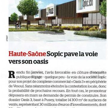 Revue de presse : Sopic pave sa voie vers son oasis