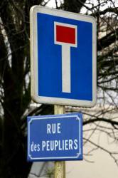 Place de retournement de la rue des peupliers