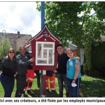 Revue de presse : Une cabane à livres de toute beauté !