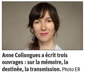 Revue de presse : Anne Collongues reçue à la médiathèque