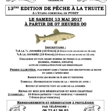 13ème Edition de la pêche à la truite