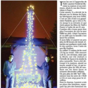 LPV 23/12/15 : La Tour Eiffel illuminée de Pusey