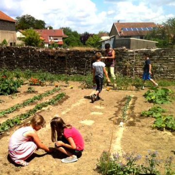 Récolte et "Land'Art" au jardin pédagogique !